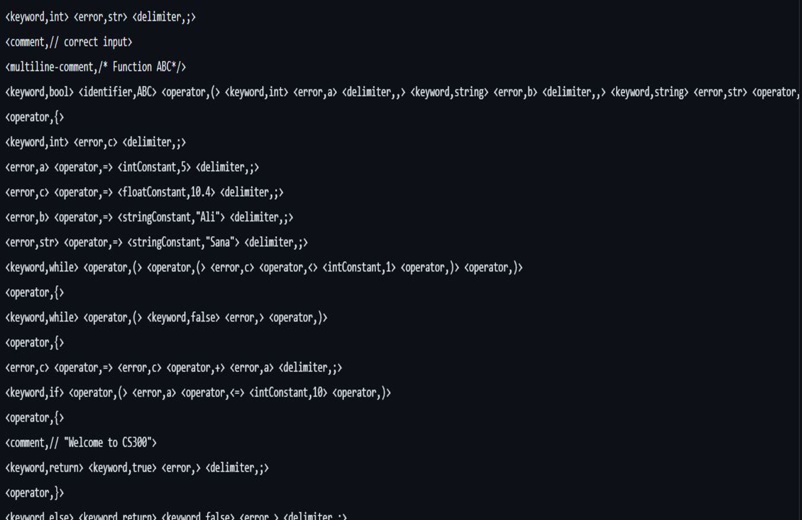 C++ Code Scanner Project Image